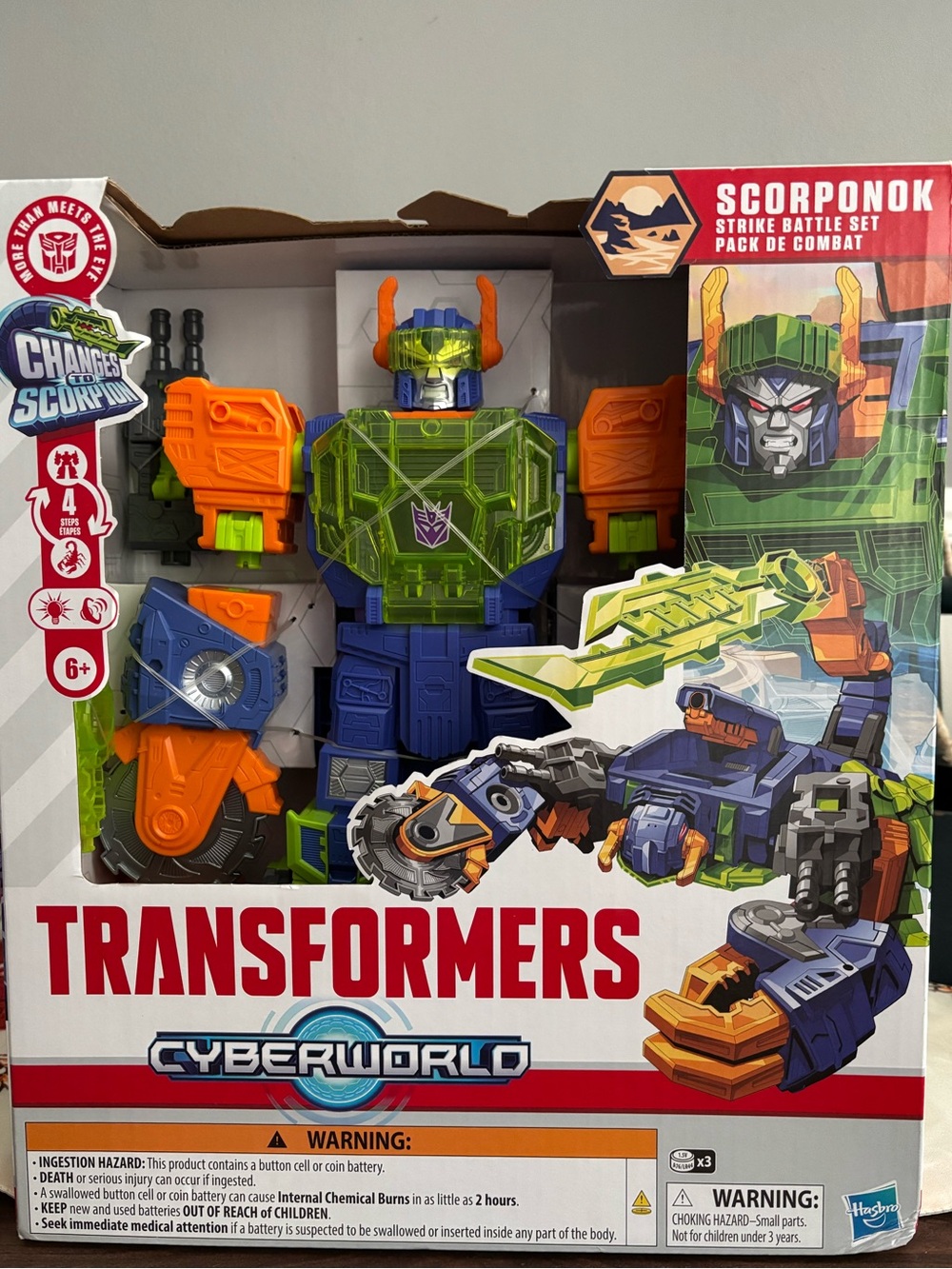 Transformers Cyberworld Scorponok Strike Battle Set
